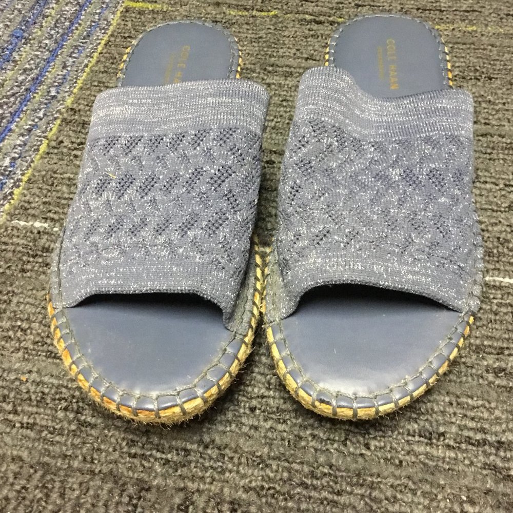 Cole Haan Cloudfeel Espadrille Slide Sandal Size 8